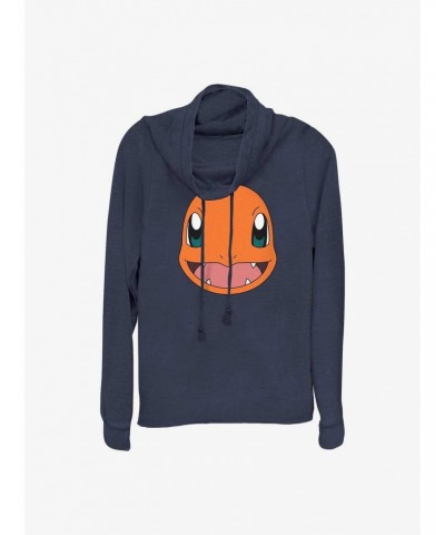 Pokemon Charmander Face Cowl Neck Long-Sleeve Top $14.77 Tops