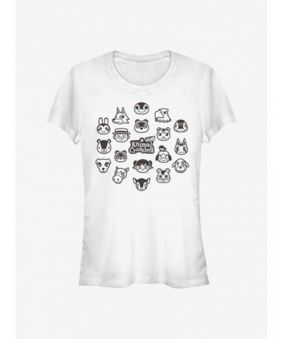 Animal Crossing New Horizons Group Girls T-Shirt $7.67 T-Shirts