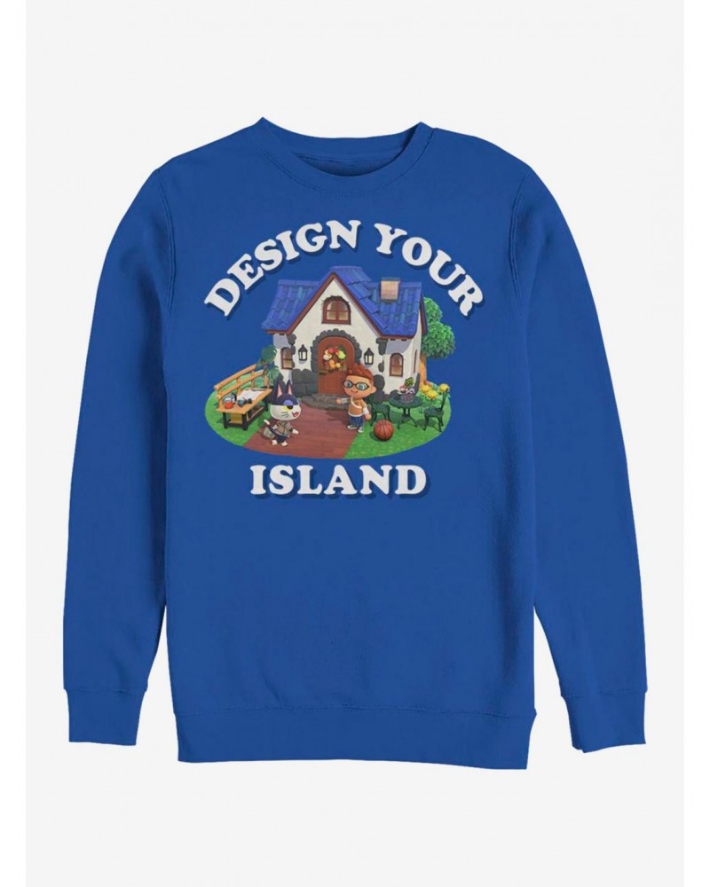 Animal Crossing Design Your Island Sweatshirt $11.62 Sweatshirts