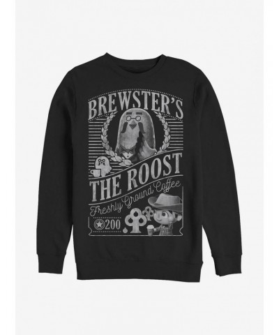 Animal Crossing: New Leaf Brewster's Coffee Crew Sweatshirt $10.07 Sweatshirts