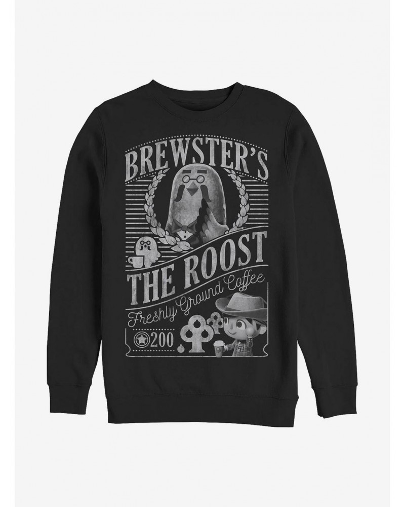 Animal Crossing: New Leaf Brewster's Coffee Crew Sweatshirt $10.07 Sweatshirts