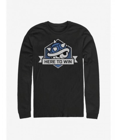 Super Mario Here To Win Long-Sleeve T-Shirt $8.06 T-Shirts