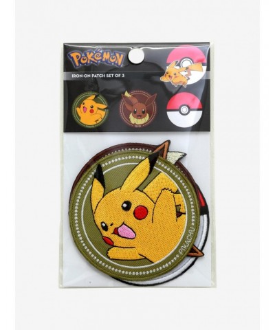 Pokemon Pikachu Eevee Poke Ball Patch Set $2.52 Patch Set