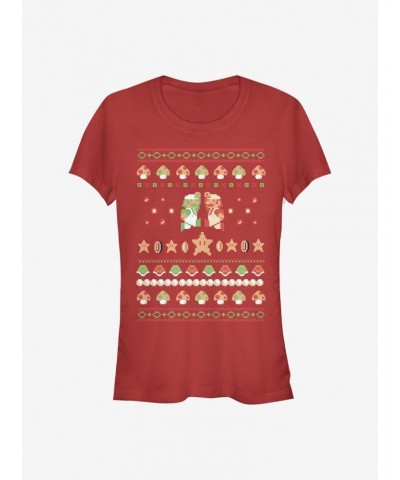 Nintendo Mario Holiday Friendship Girls T-Shirt $5.40 T-Shirts