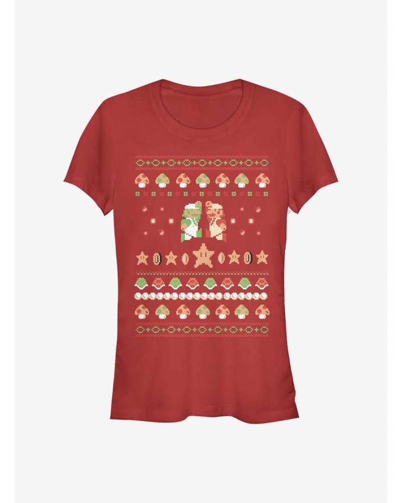 Nintendo Mario Holiday Friendship Girls T-Shirt $5.40 T-Shirts