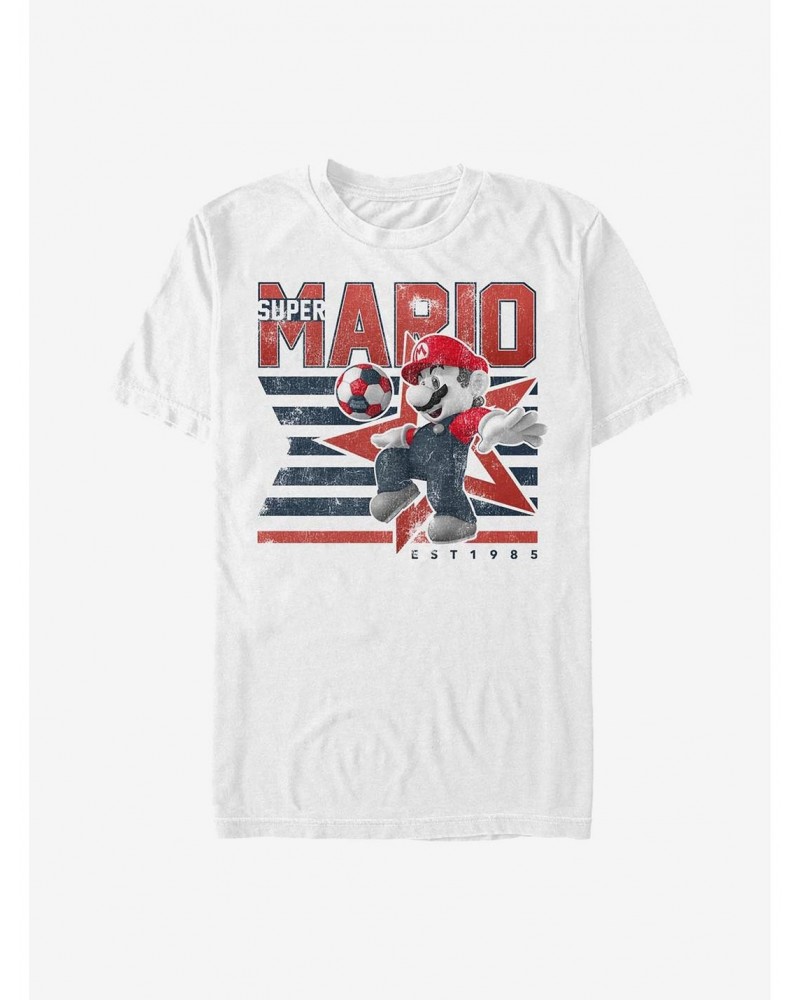 Nintendo Mario Soccer Stripes T-Shirt $7.86 T-Shirts