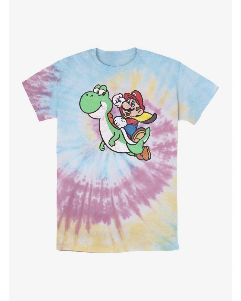 Nintendo Mario Yoshi Jump Tie Dye T-Shirt $7.07 T-Shirts