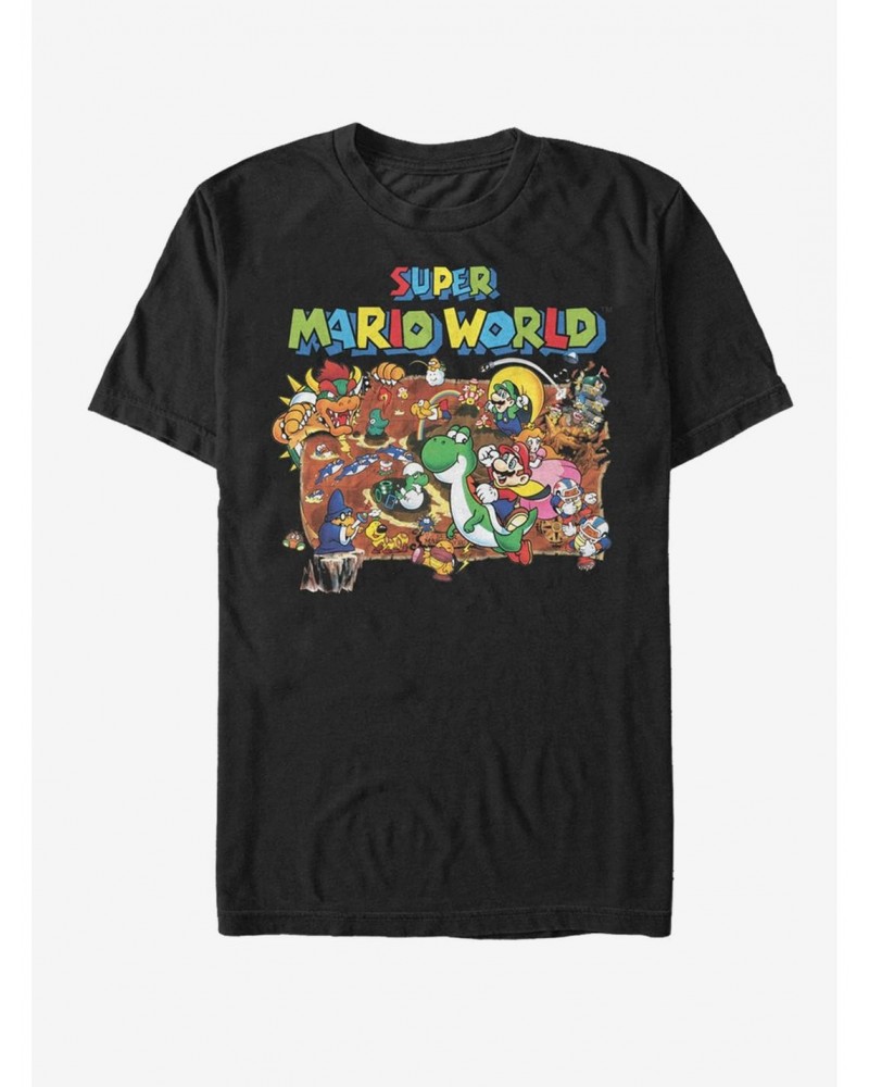 Nintendo Mario World Map T-Shirt $5.69 T-Shirts