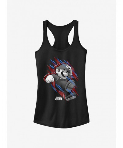 Super Mario Bros. Mo' Fast Stripes Girls Tank $8.54 Tanks