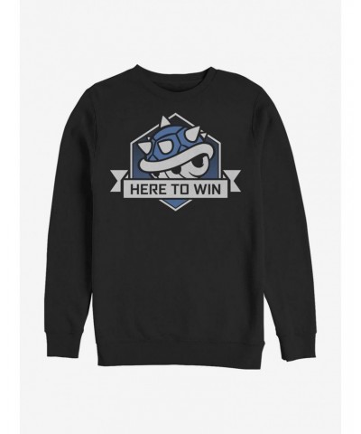 Super Mario Here To Win Crew Sweatshirt $9.04 Sweatshirts