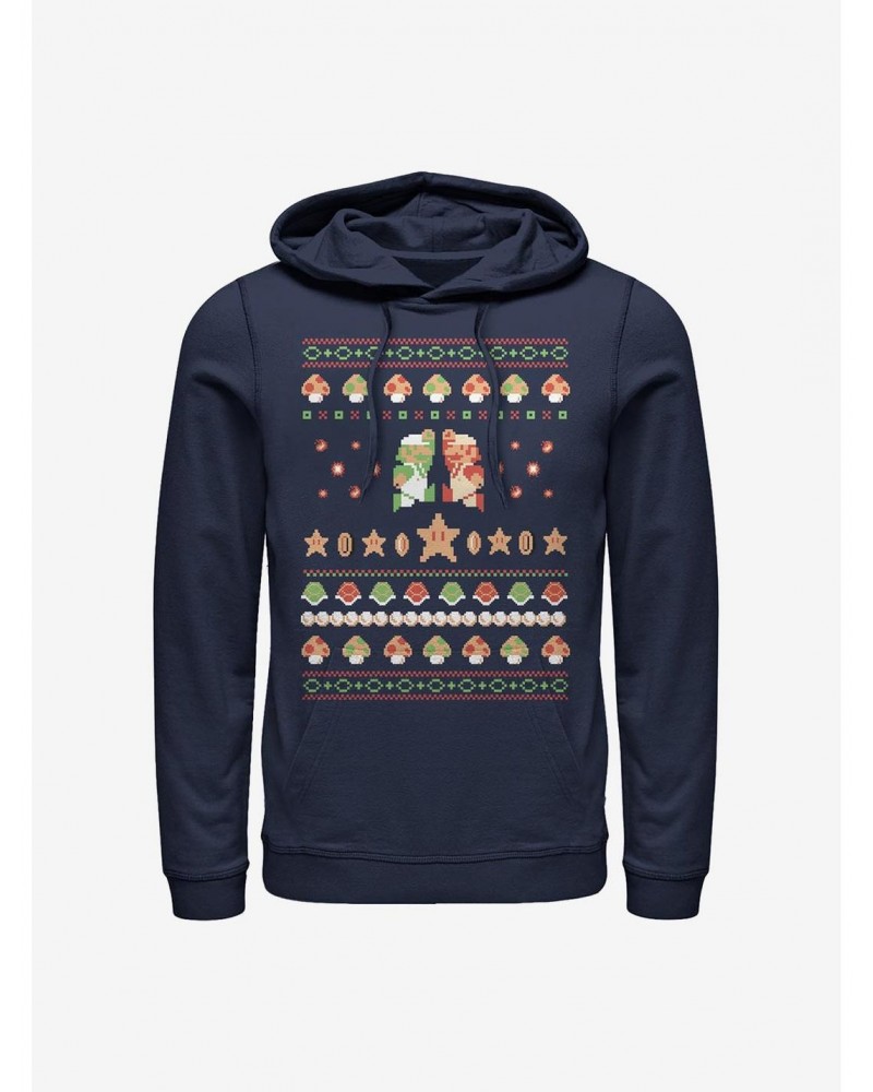 Nintendo Mario Holiday Friendship Hoodie $15.40 Hoodies