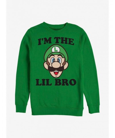 Nintendo Mario Luigi Lil Bro Crew Sweatshirt $10.33 Sweatshirts