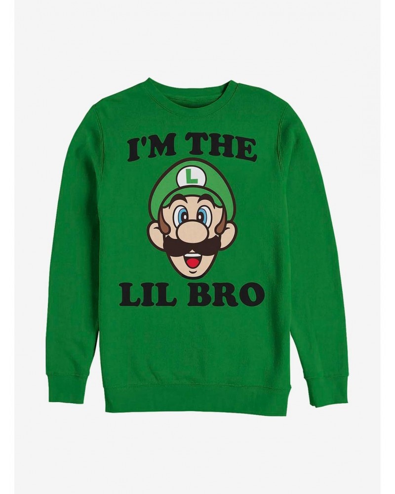 Nintendo Mario Luigi Lil Bro Crew Sweatshirt $10.33 Sweatshirts