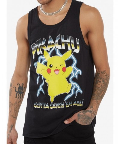 Pokemon Pikachu Metal Lightning Tank Top $6.41 Tops