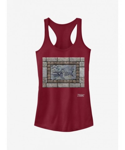 Nintendo The Legend of Zelda: Link's Awakening Whale Tablet Girls Tank $8.19 Tanks