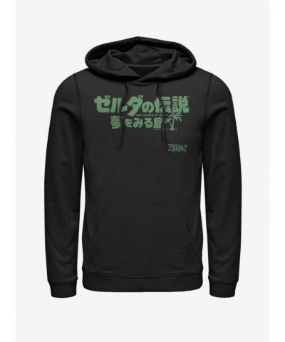 Nintendo The Legend of Zelda: Link's Awakening Japanese Logo Hoodie $14.46 Hoodies