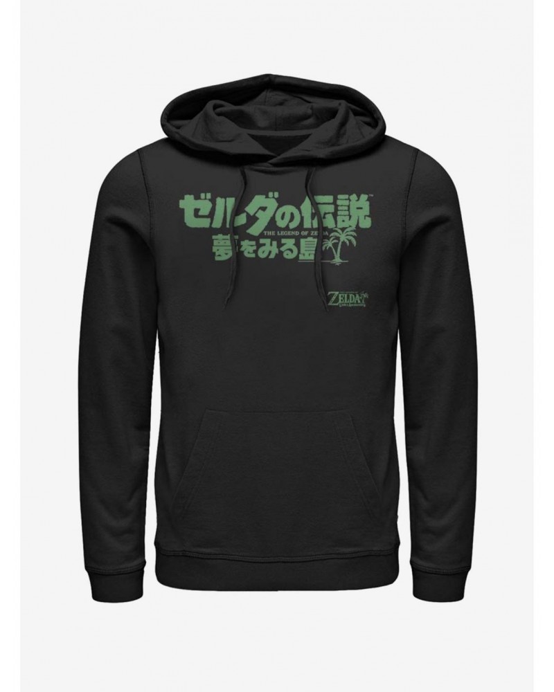 Nintendo The Legend of Zelda: Link's Awakening Japanese Logo Hoodie $14.46 Hoodies