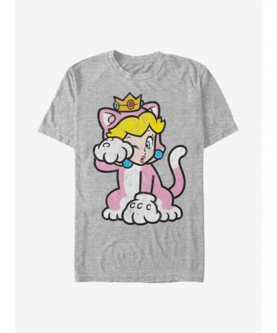 Super Mario Cat Peach Solo T-Shirt $6.19 T-Shirts