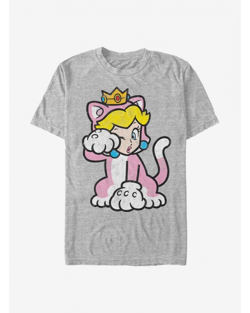 Super Mario Cat Peach Solo T-Shirt $6.19 T-Shirts