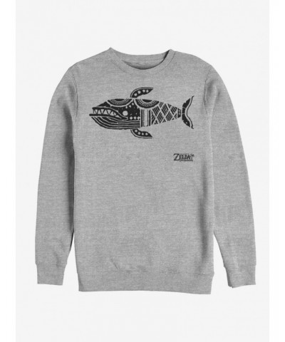 Nintendo The Legend of Zelda: Link's Awakening Whale Glyph Sweatshirt $12.14 Sweatshirts