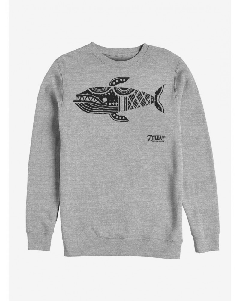 Nintendo The Legend of Zelda: Link's Awakening Whale Glyph Sweatshirt $12.14 Sweatshirts