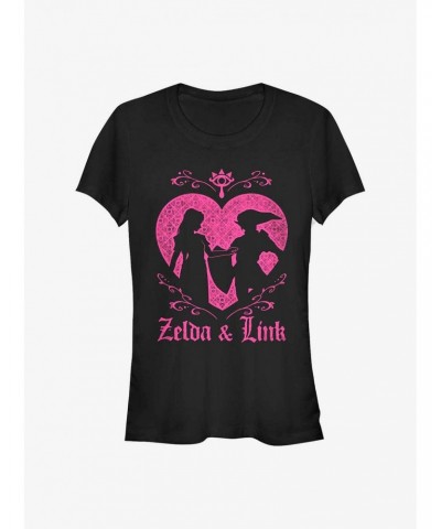 Nintendo Zelda Link And Zelda Girls T-Shirt $5.58 T-Shirts