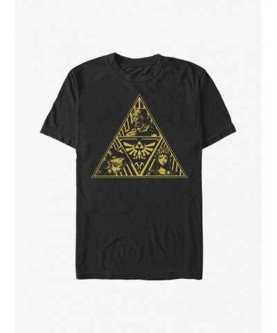 Nintendo The Legend of Zelda Trifecta Icon T-Shirt $5.19 T-Shirts