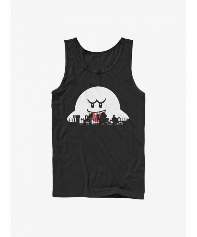 Nintendo Mario Halloween Silhouettes Tank Top $5.58 Tops