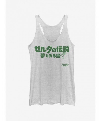 Nintendo The Legend of Zelda: Link's Awakening Japanese Logo Girls Tank $7.43 Tanks