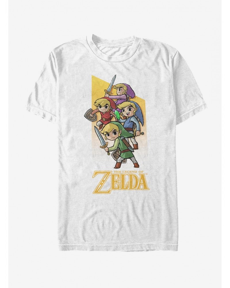 Nintendo Legend of Zelda Four Sword Link T-Shirt $8.37 T-Shirts